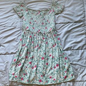 Xhilaration Floral Green Dress